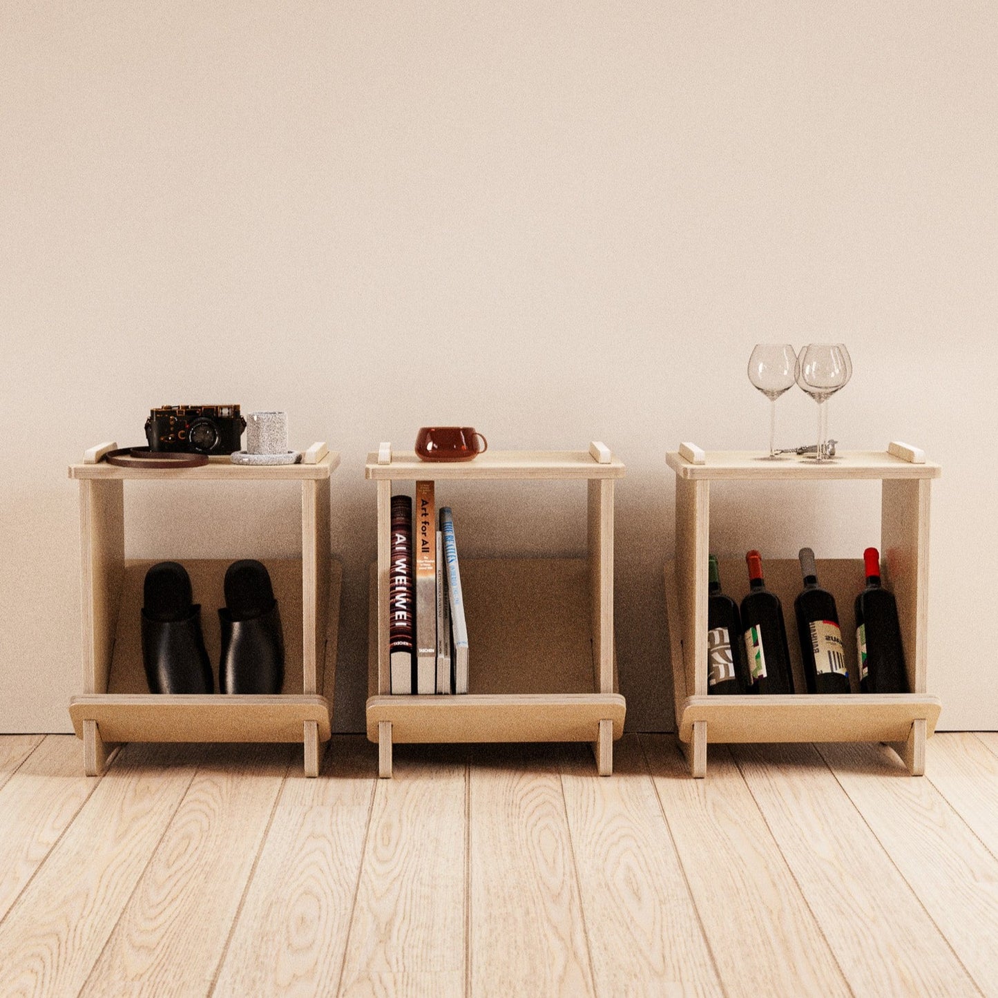three side tables