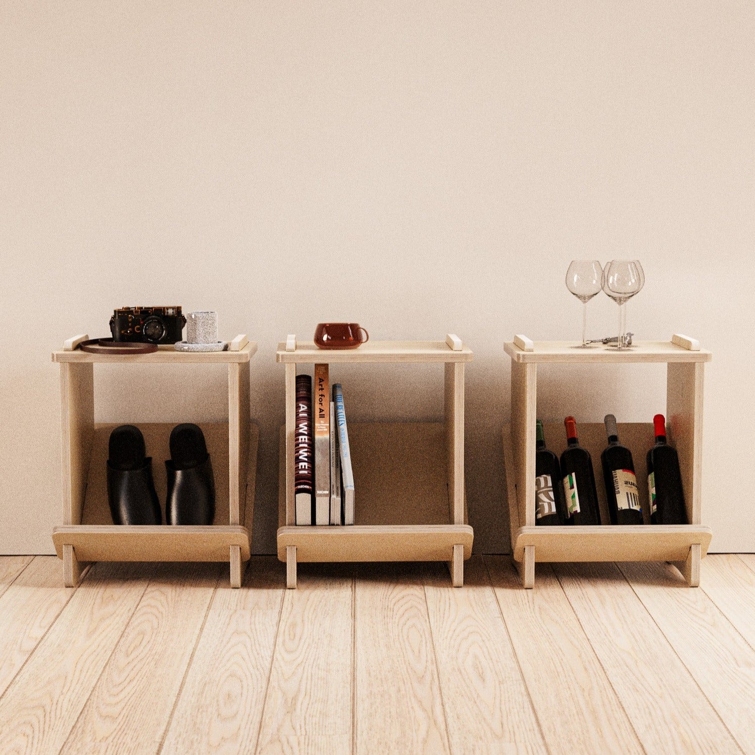 three side tables