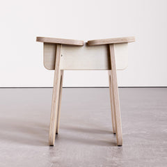 wooden stool close up